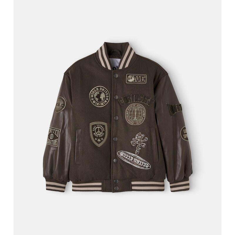Molo Hani wool-blend varsity jacket