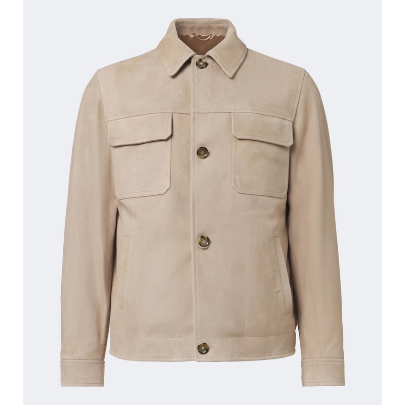 Lardini Suede blouson jacket