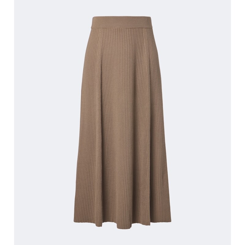 Joseph Hallie ribbed-knit wool-blend midi skirt