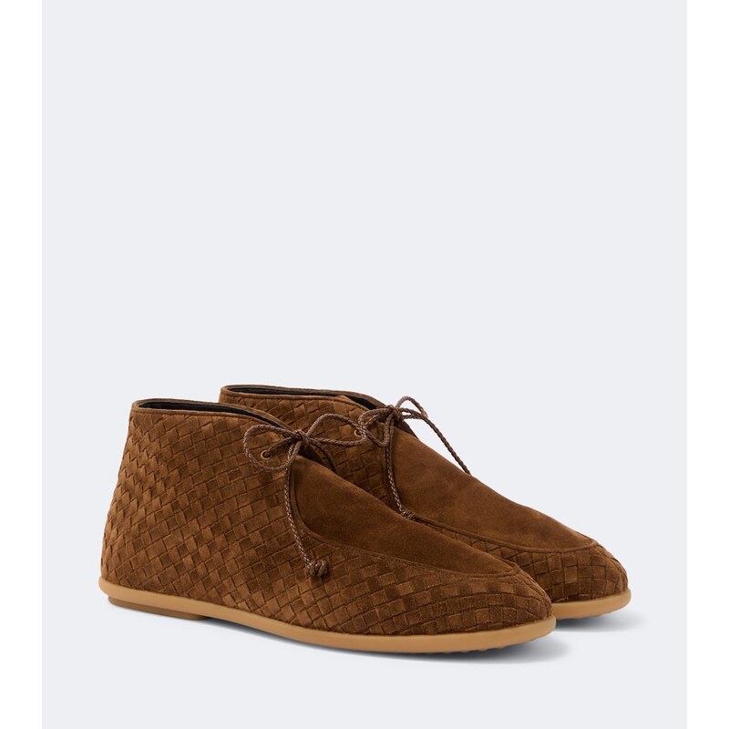 Bottega Veneta Intrecciato suede desert boots