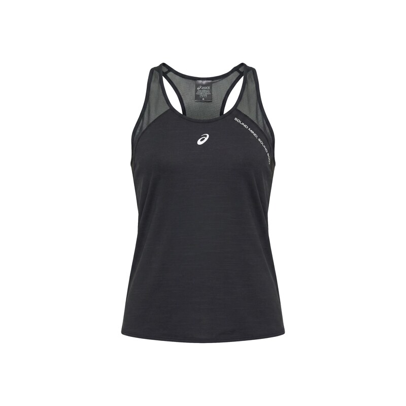 ASICS Sportovní top ROAD černá / bílá