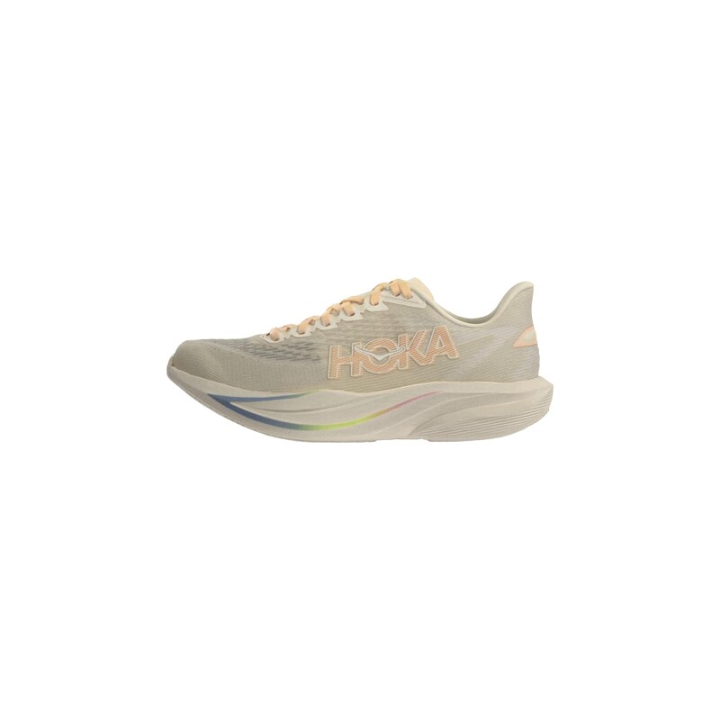 HOKA Běžecká obuv MACH 7 béžová / pastelově oranžová / offwhite