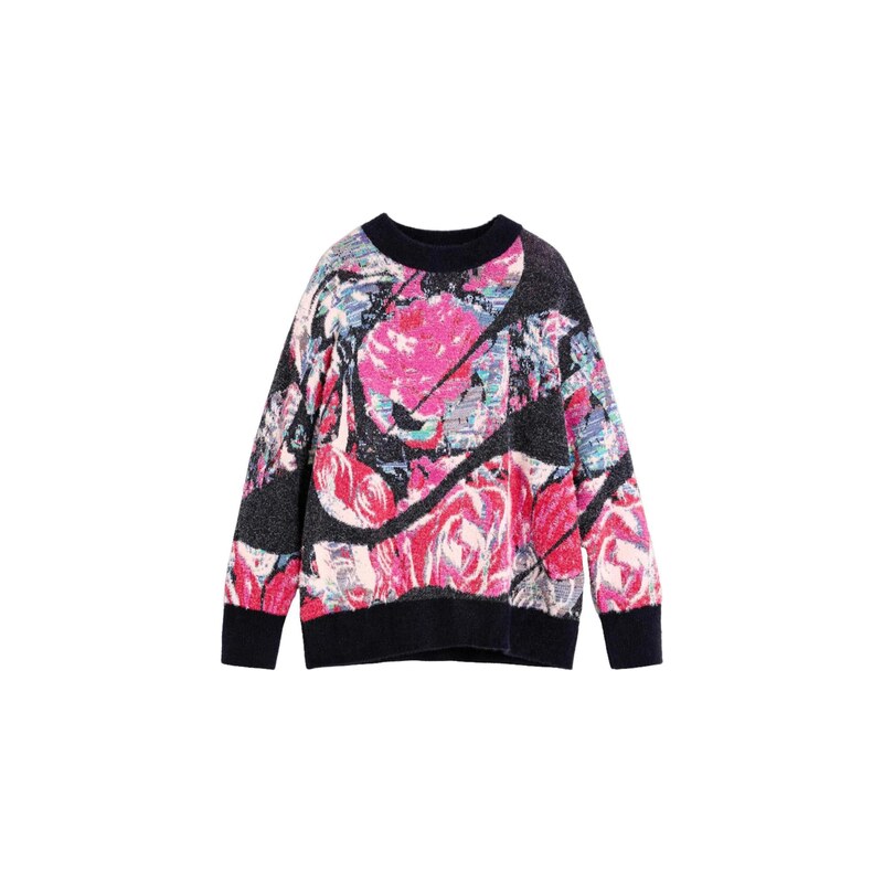 Desigual Svetr M. C. Lacroix mix barev / černá