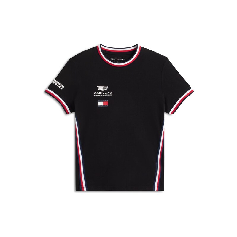 TOMMY HILFIGER Tričko TH X CF1 REPLICA námořnická modř / červená