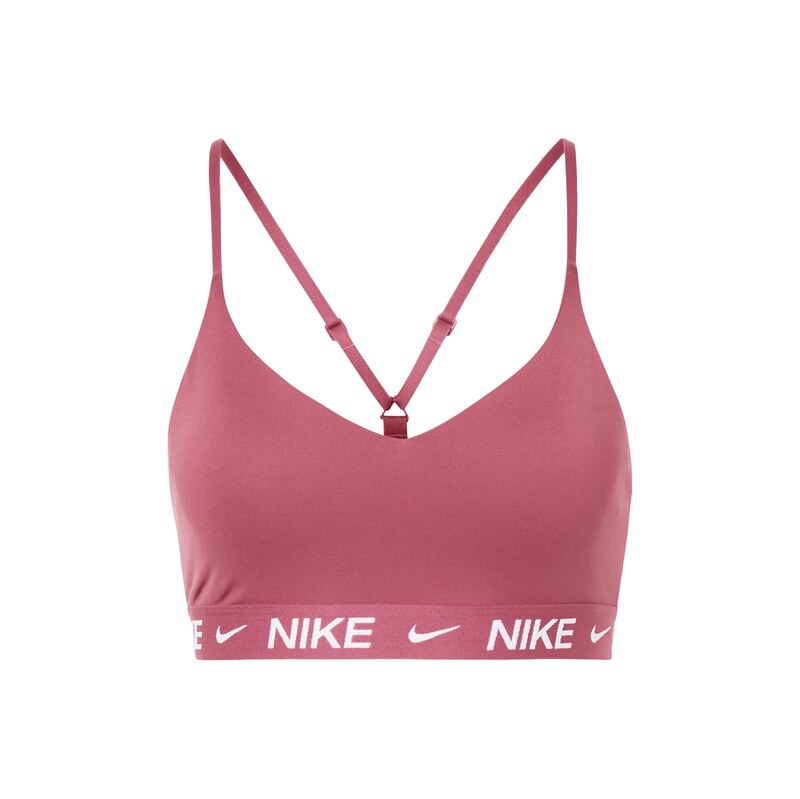 NIKE Sportovní podprsenka INDY magenta / bílá