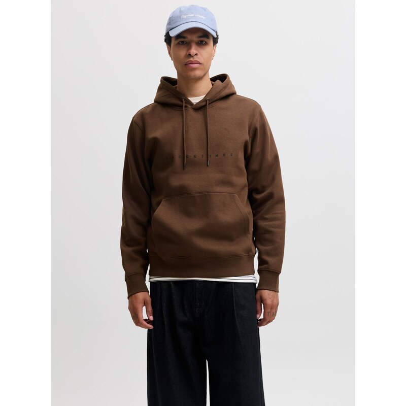 JACK & JONES Mikina JJESTAR čokoládová