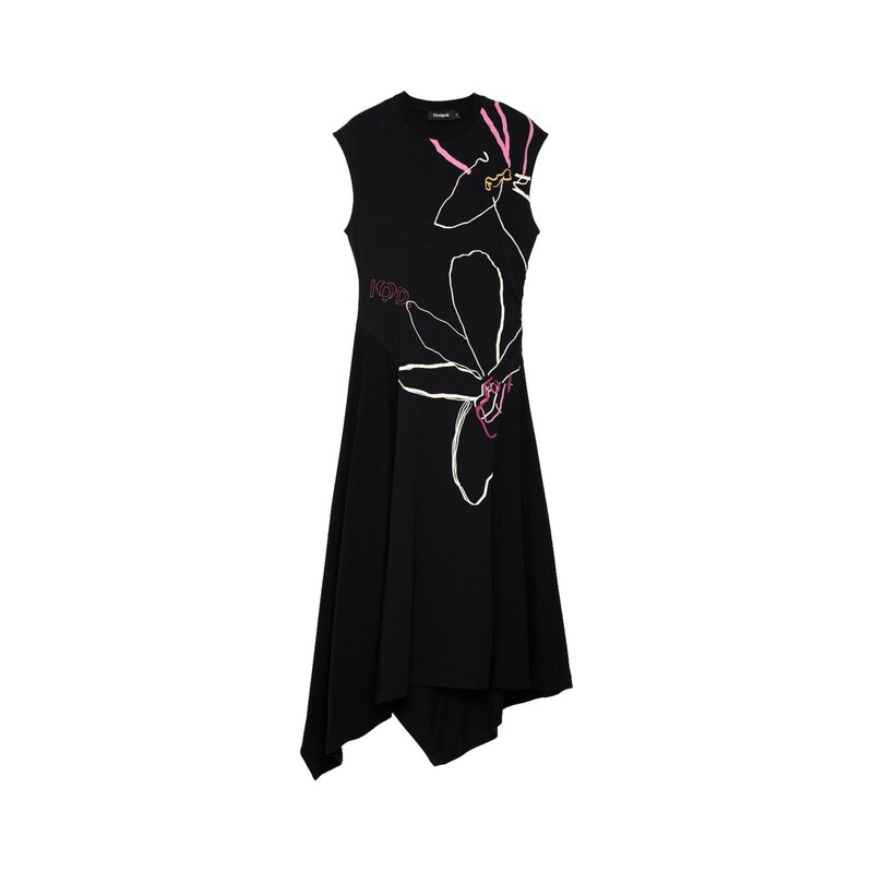 Desigual Šaty mix barev / černá