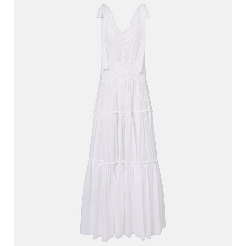 Chloé Cotton voile maxi dress