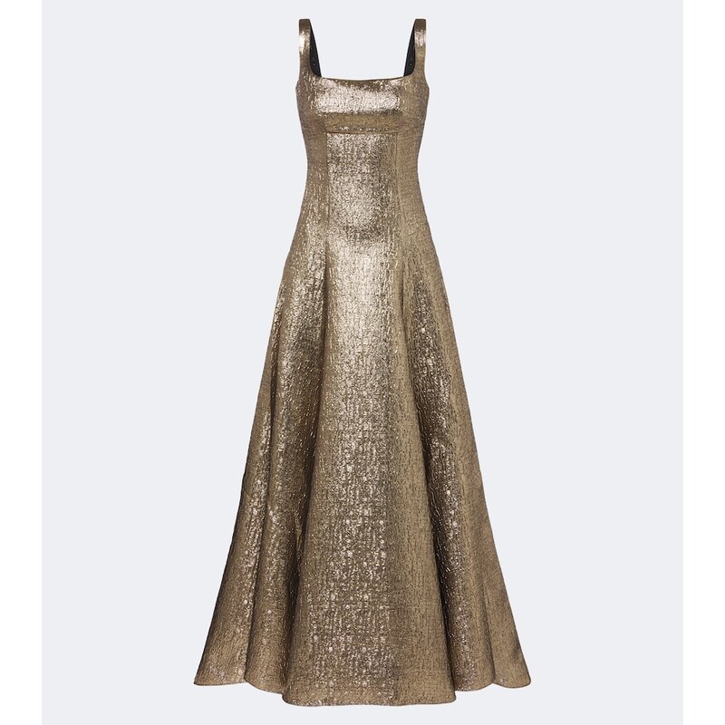 Roland Mouret Lamé jacquard gown