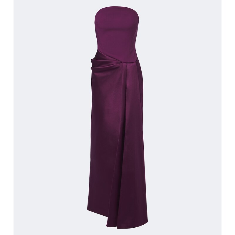 Solace London Seri crêpe corset gown