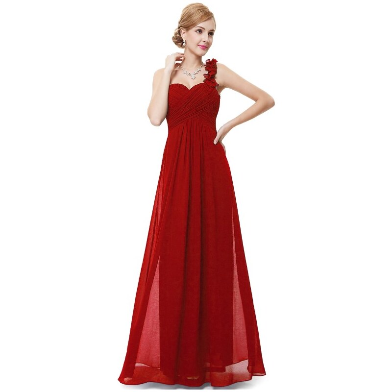 Ever Pretty plesové šaty společenské červené 9768 VE XS