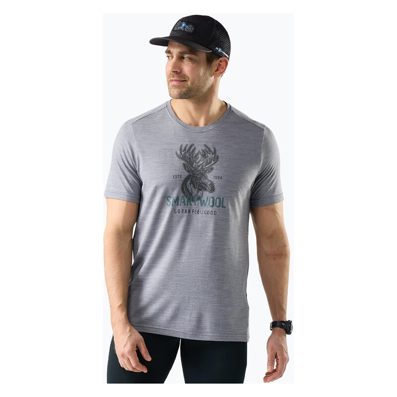 Pánské tričko na lezení Smartwool Moose Mode Active Graphic Tee