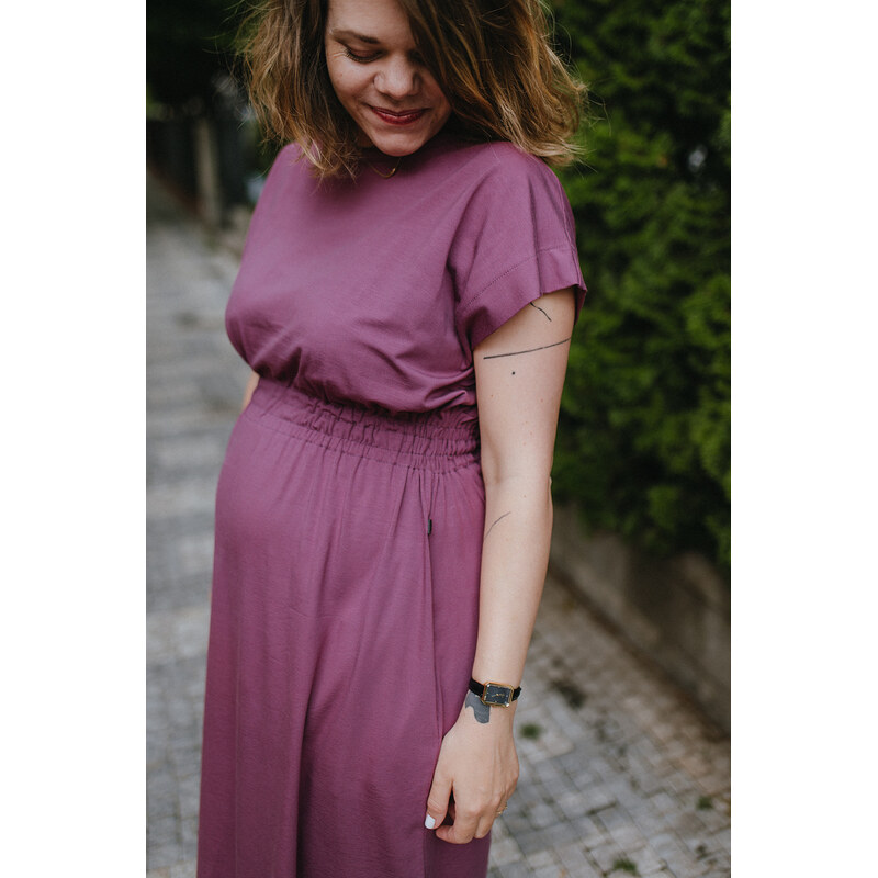 MINILE Šaty Form Bamboo Mauve - S-M