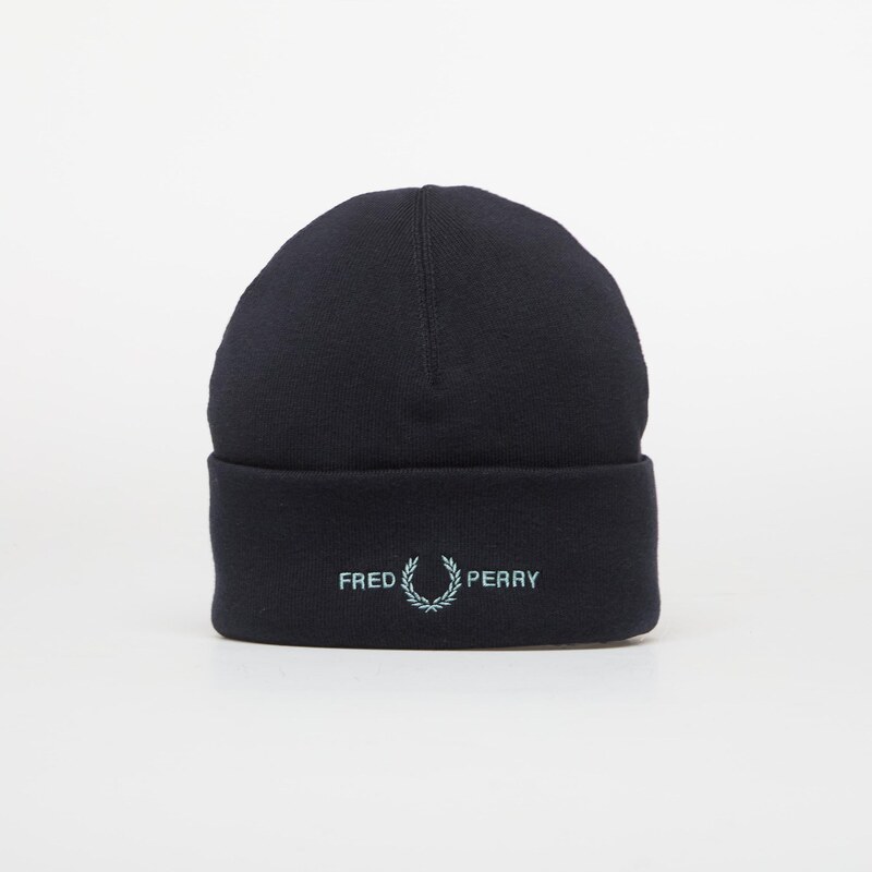 Čepice FRED PERRY Graphic FLP Beanie Navy/Silver Blue Universal