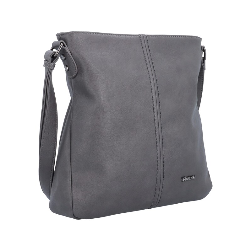 Kabelka ze syntetické kůže crossbody Tangerin šedá 8003 TS