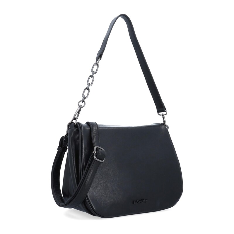 Kabelka ze syntetické kůže crossbody Le Sands černá 7731 C