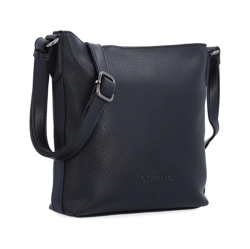 Kabelka ze syntetické kůže crossbody Carmelo černá 4670 C