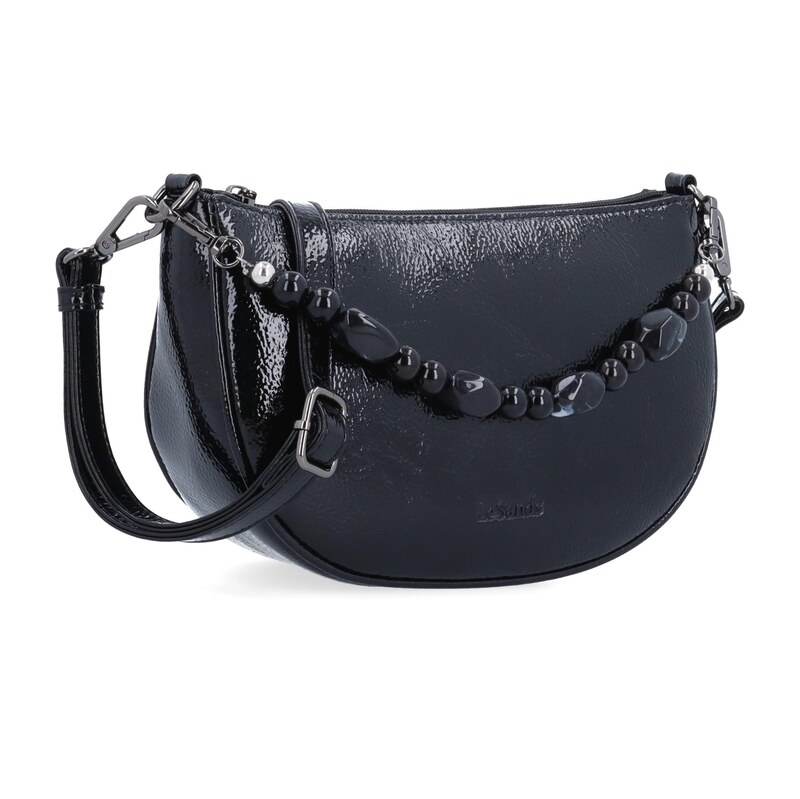 Kabelka ze syntetické kůže crossbody Le Sands černá 4639 C