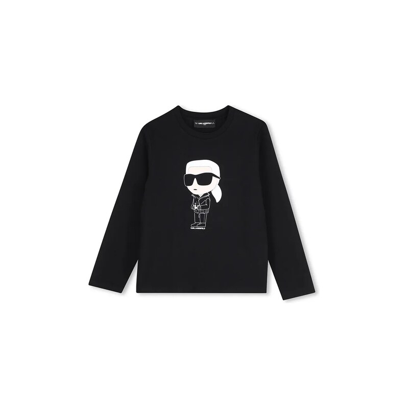 Karl Lagerfeld tričko s dlouhým rukávem dětské bavlněné