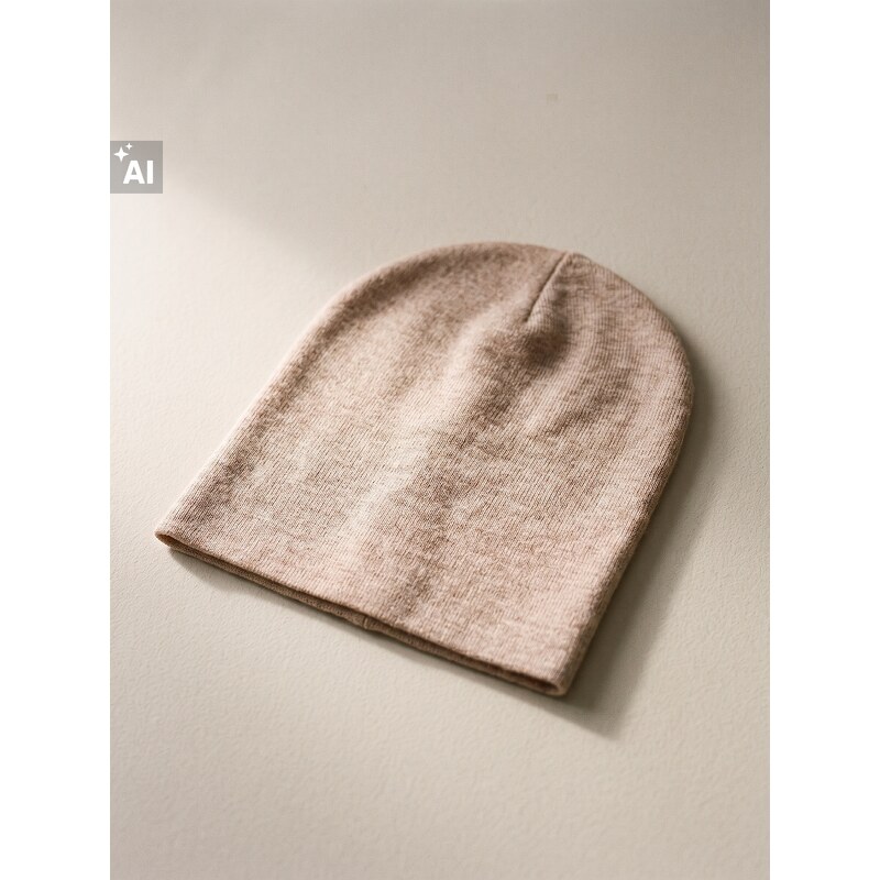 Sinsay - Beanie Čepice s Viskózou - béžová