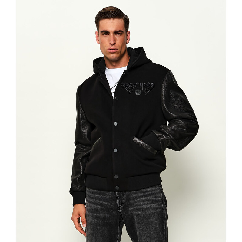 Philipp Plein Bunda bomber | regular fit s přídavkem kůže