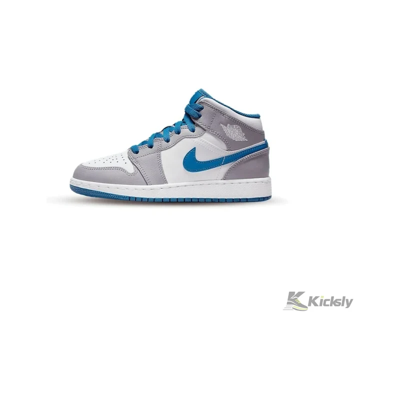 Jordan 1 Mid True Blue Cement (GS)