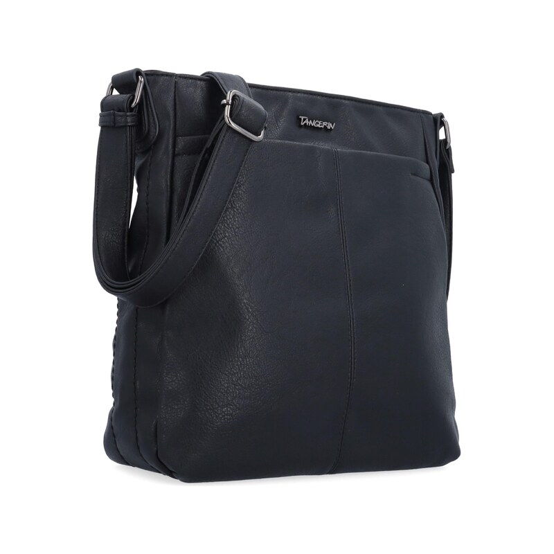Kabelka ze syntetické kůže crossbody Tangerin černá 8049 C