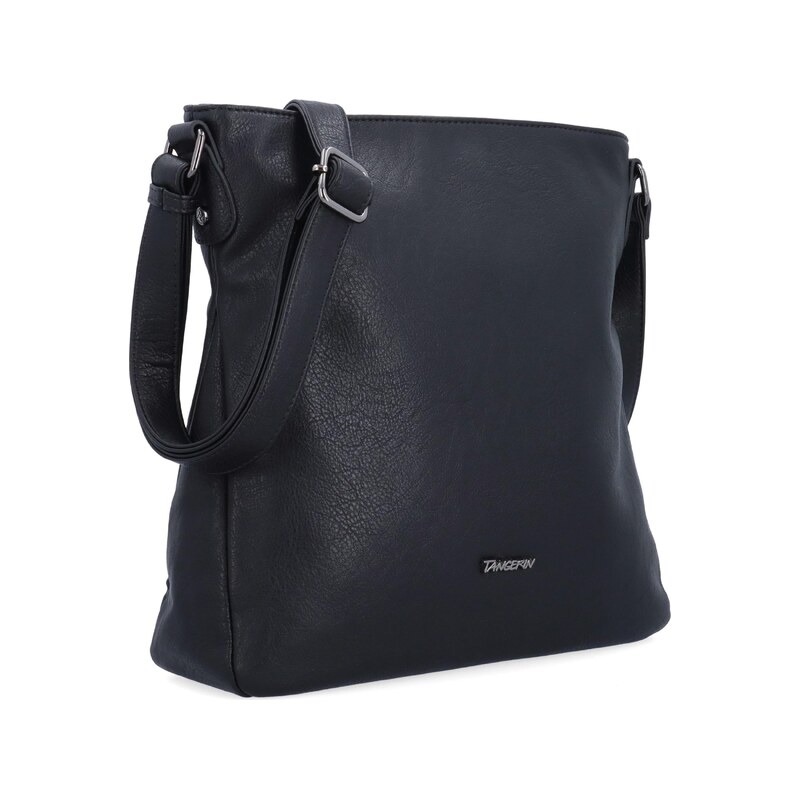 Kabelka ze syntetické kůže crossbody Tangerin černá 8051 C