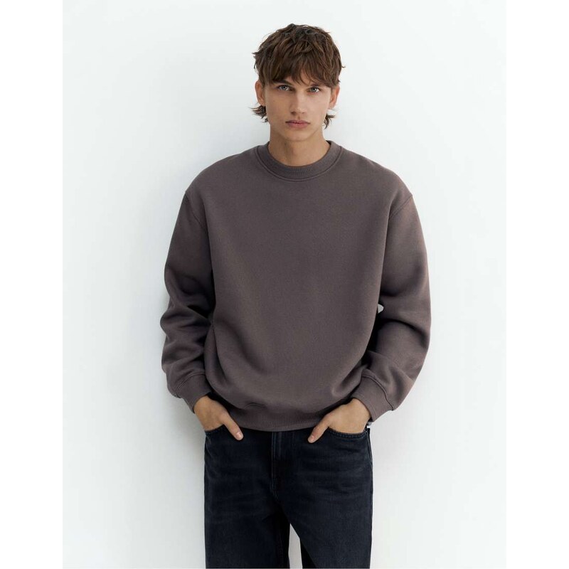 Pull&Bear Relaxed fit sweatshirt in grey