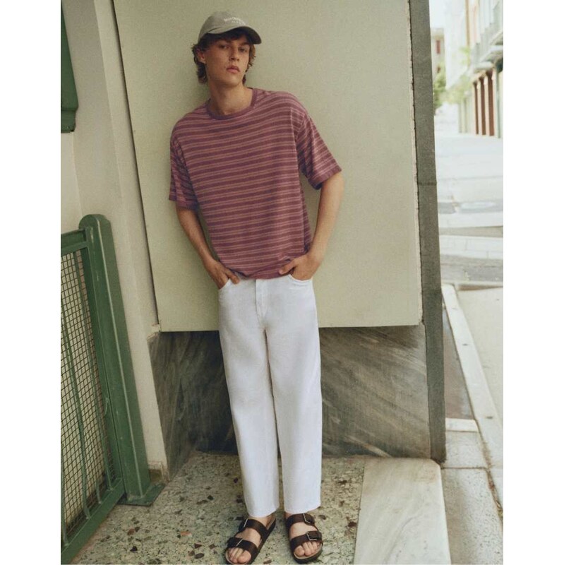 Pull&Bear Tapered jeans in white