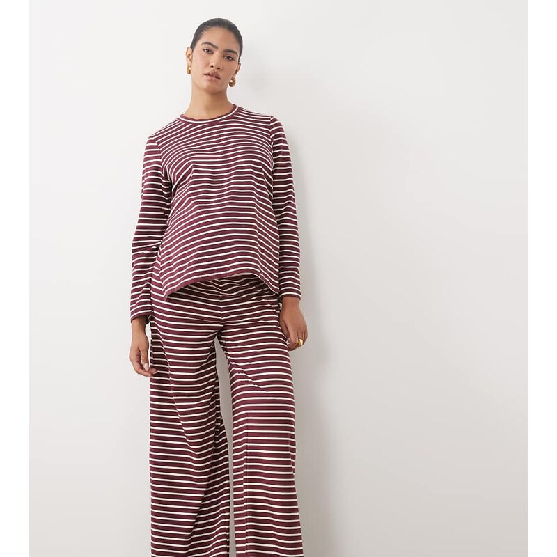 Mama.licious Mamalicious Maternity wide leg jersey trouser co