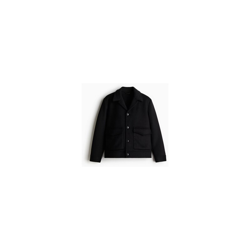 H&M - Bunda z vlněné směsi - Černá