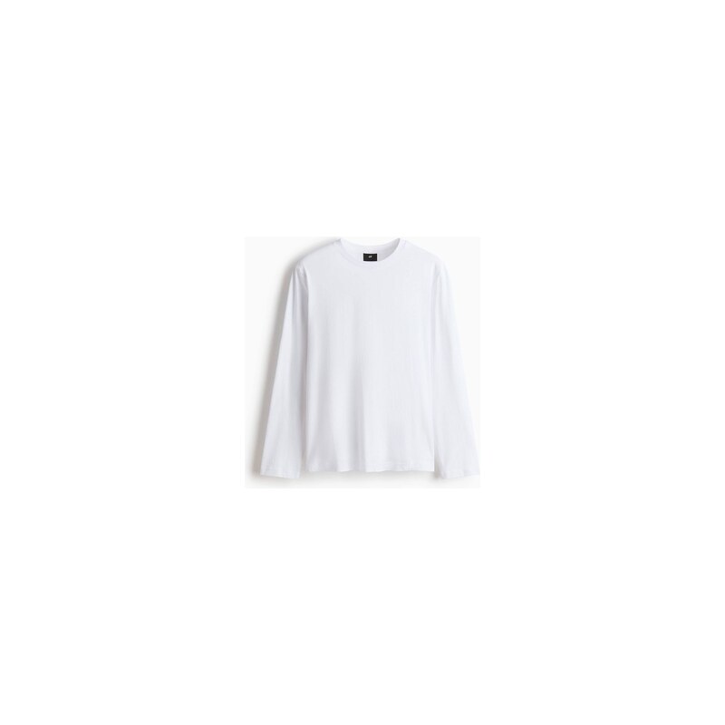 H&M - Žerzejové triko Regular Fit - Bílá