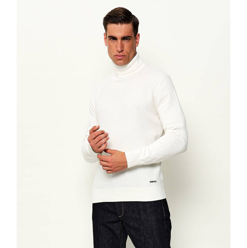 Karl Lagerfeld Rolák | Slim Fit | s příměsí vlny