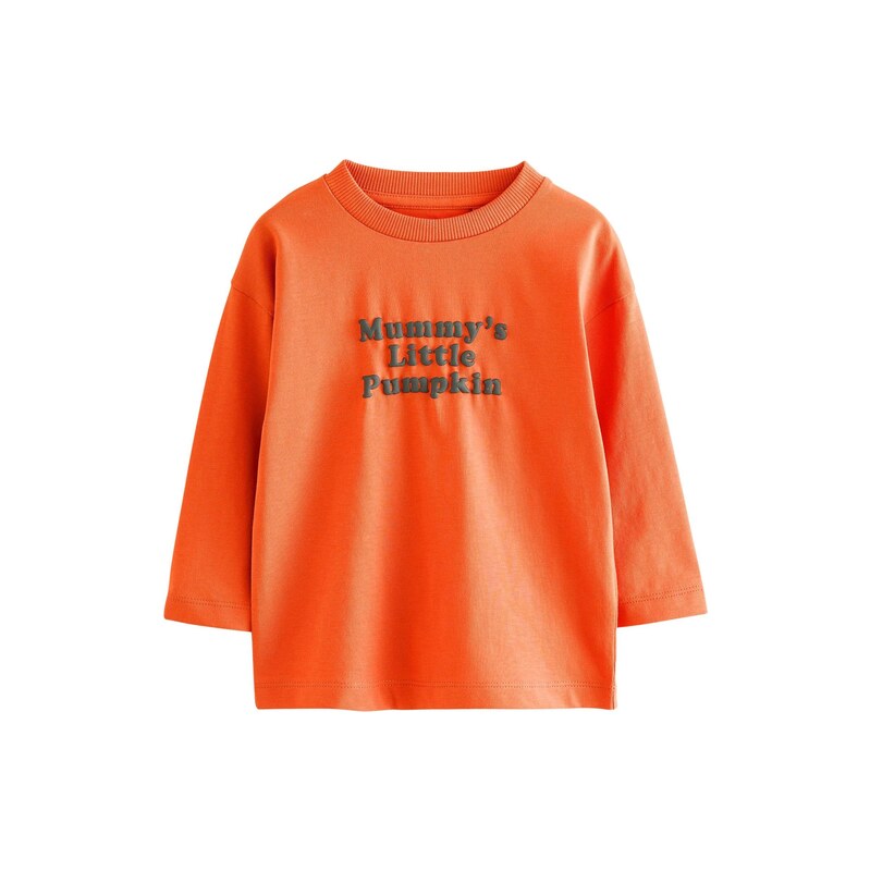 Next Tričko antracitová / oranžová