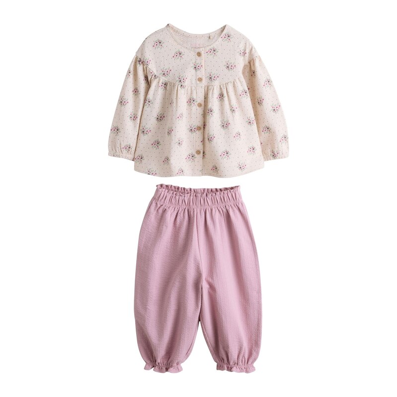 Next Sada krémová / světle zelená / cyclam / pink