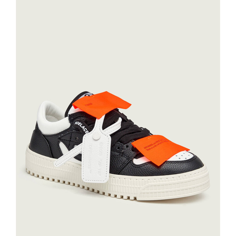 OFF-WHITE Kožené tenisky W-Low top 3.0 Off Court