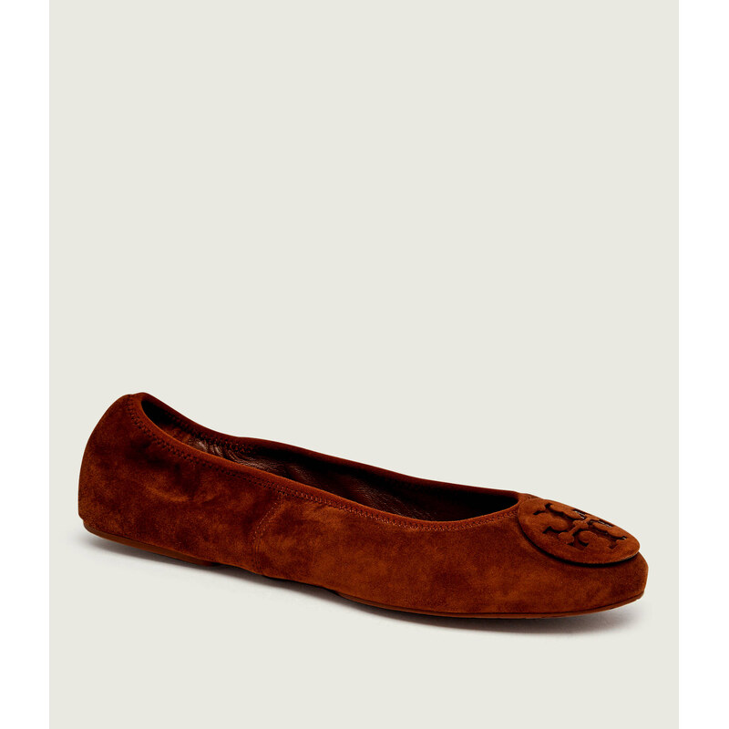 TORY BURCH Baleríny Reva Travel | semiš