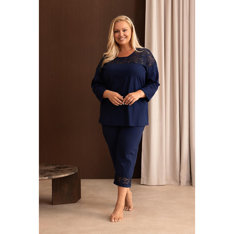Pyžamo Regina 4014 dlouhé rukávy, velikosti M–2XL, Z26