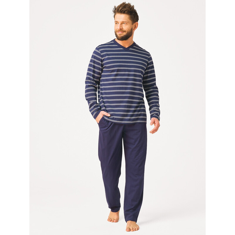 Pyžamo Key MNS 369 B26 dlouhé rukávy, velikosti M–2XL