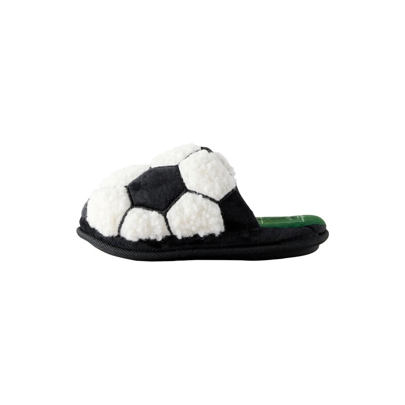 Next Pantofle Novelty černá / bílá