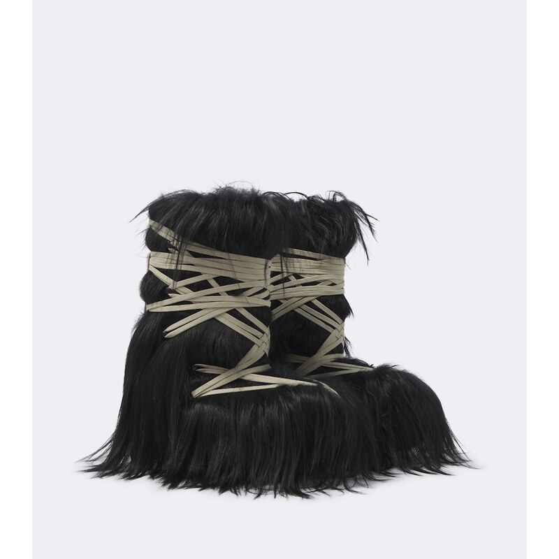 Rick Owens Megalace Lunar Mega shearling mid-calf boots