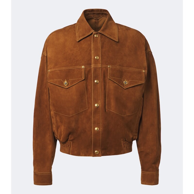 Versace Suede blouson jacket