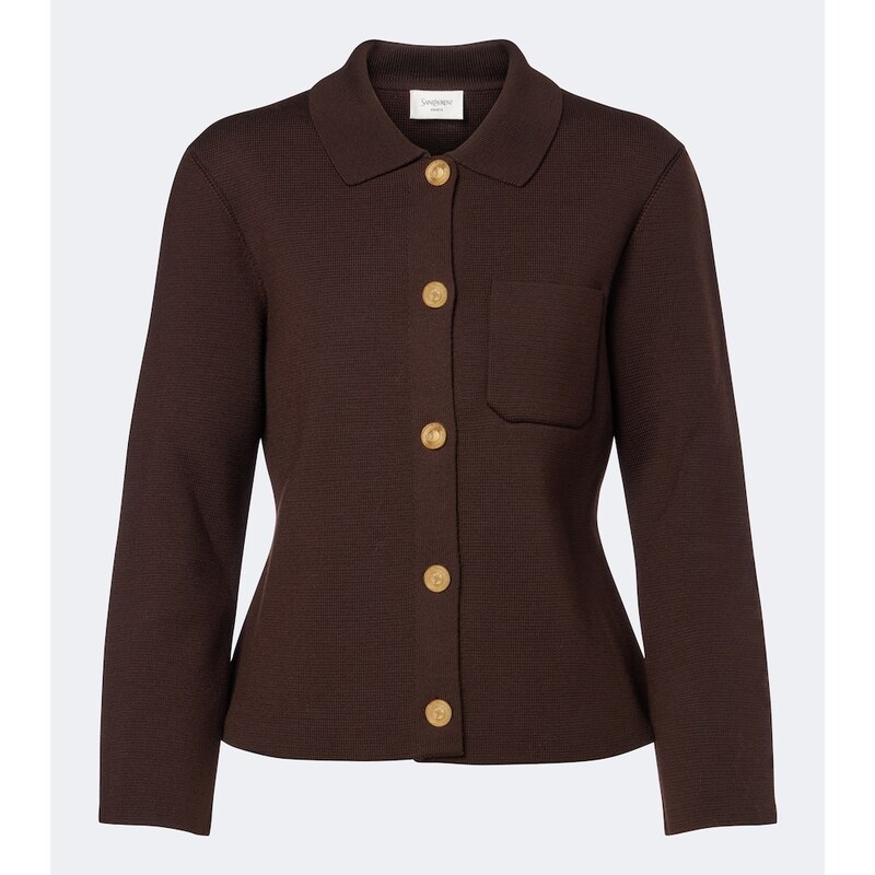 Saint Laurent Knitted wool cardigan