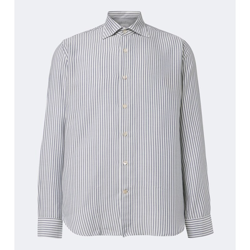 Eleventy Striped twill shirt