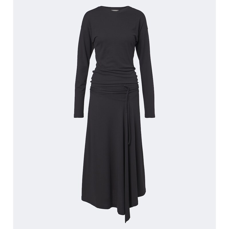 Lemaire Cotton jersey crêpe midi dress