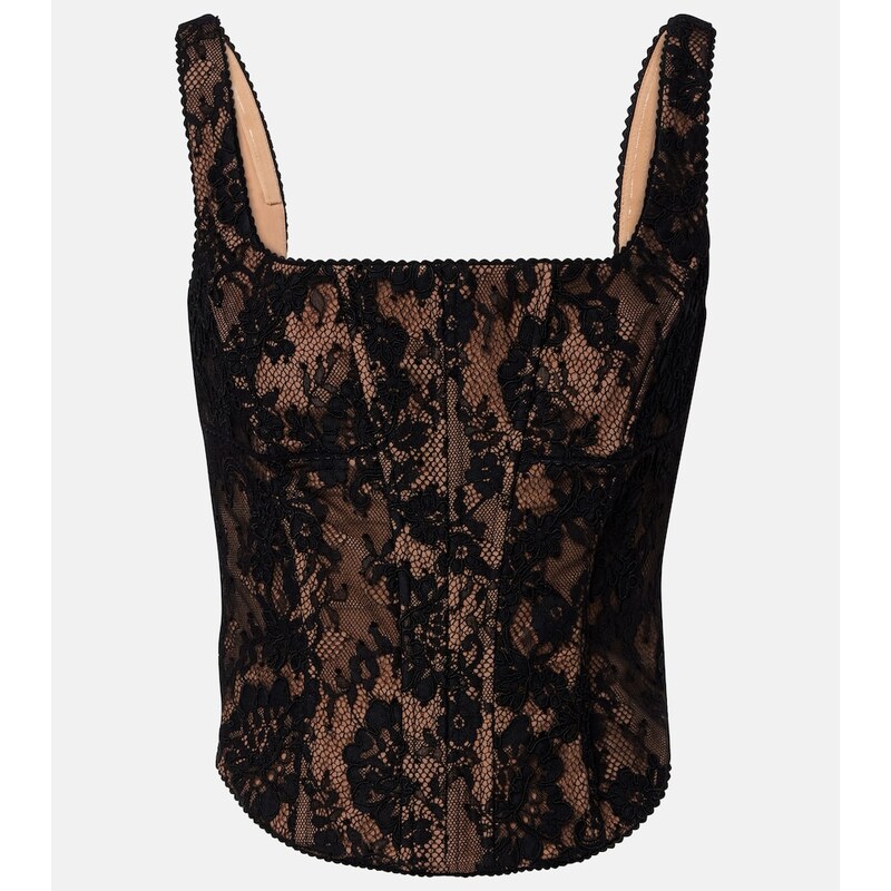 Self-Portrait Lace corset top