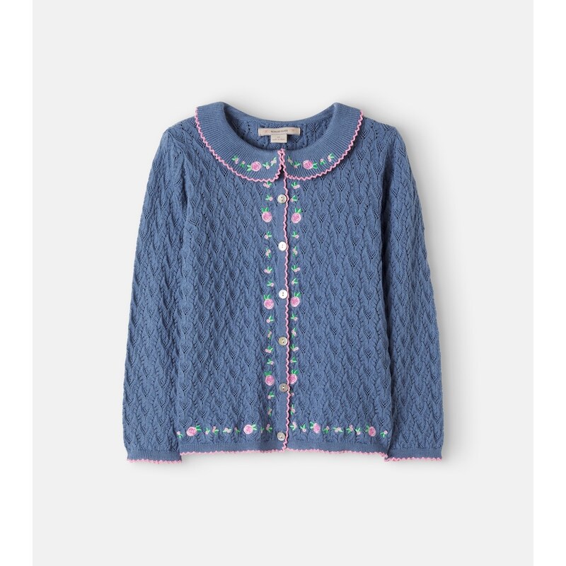 Konges Sløjd Rosier cotton, wool, and cashmere cardigan