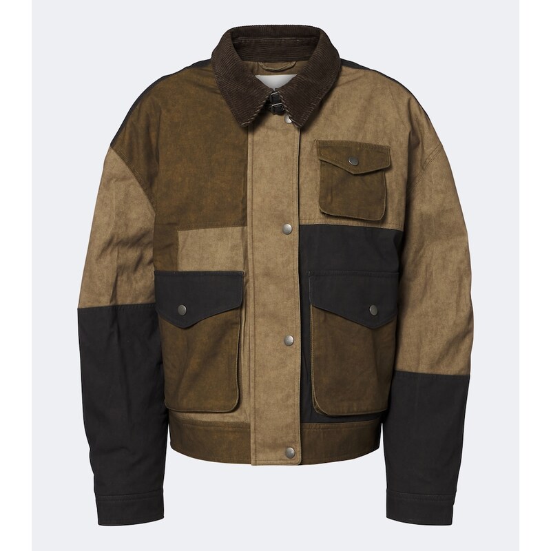 Marant Etoile Risla patchwork cotton jacket