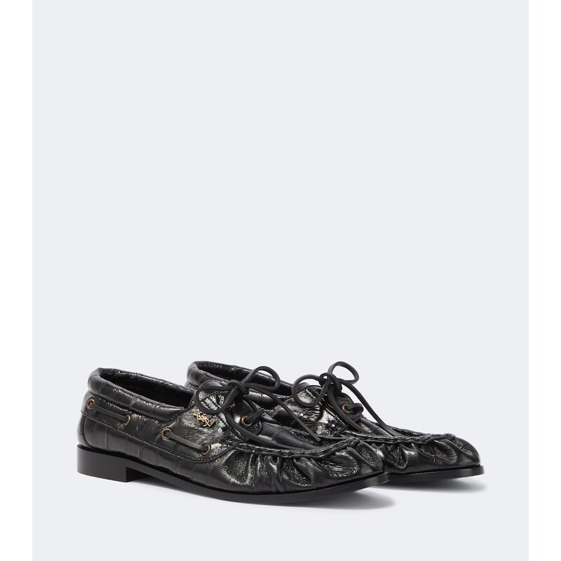 Saint Laurent Le Loafer leather boat shoes